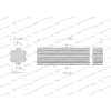 Wałek, WOM frezowany całościowo 200mm Z6 - 1 3/8, Waryński-115962
