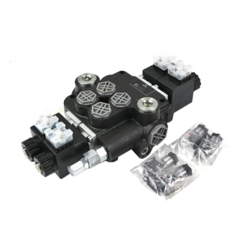Rozdzielacz hydrauliczny 2-sekcyjny sterowany elektrycznie 12V 80L VOIMA-115171