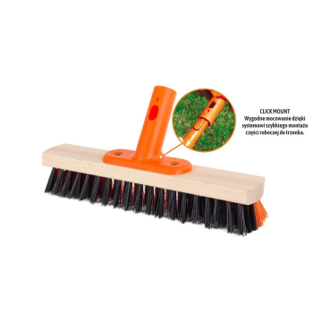 Szczotka do prac budowlanych PREMIUM - szober 55x300 mm (mocowanie Click) / TEGER-115360