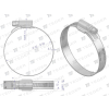 Opaska zaciskowa wzmocniona 32-50 ślimakowa  szerkość 12mm TEGER,-116325