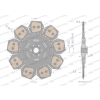Tarcza sprzęgła ceramiczna  Renault 7700061793 WARYŃSKI-116375