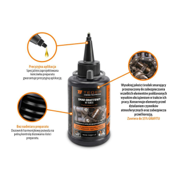 Smar grafitowy w tubce, 70 ml, Teger (Pakowane po 12 szt)-116399