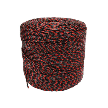 Plecionka, do elektryzatora 3mm, 3x0,20mm SS czarno-pomarańczowa 500m, Royal Farm-118393