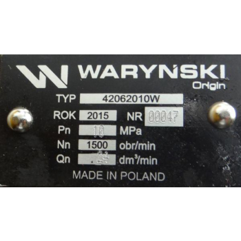 Pompa hydrauliczna PZ18AT podnośnika wzmocniona 24 l/min C-330 WARYŃSKI-11860