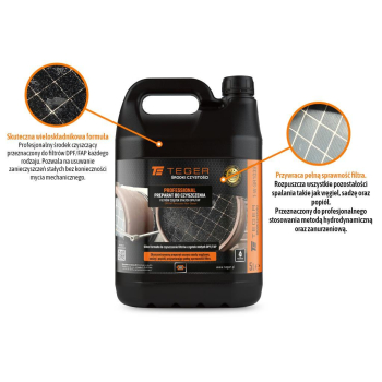 Preparat do czyszczenia filtrów cząstek stałych DPF/FAP  - PROFESSIONAL, 5l, Teger-118612