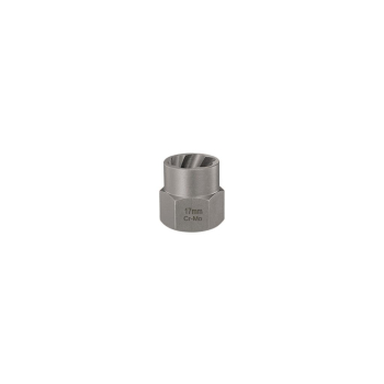 Nasadka do odkręcania uszkodzonych śrub i nakrętek, (17mm) - kute/ stal Cr-Mo, Teger