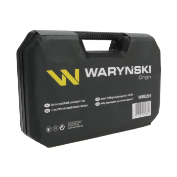 Zestaw przedłużek do nasadek udarowych, 1 cal 150 250 i 350 mm z utwardzanej stali stopowej CrMo 3 el., do prac w mech