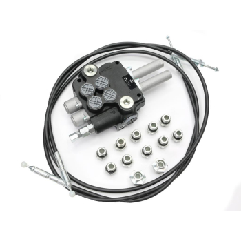 Zestaw do Ładowacz TUR -Rozdzielacz 80L 2-sekcyjny + Elektrozawór + Joystick z przyciskiem + Elementy złączne + Link
