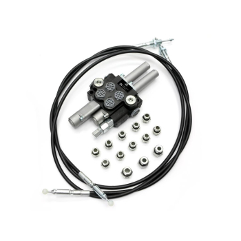 Zestaw (1 sekcja pływająca) do Ładowacz TUR -Rozdzielacz 40L 2-sekcyjny + Elektrozawór + Joystick z przyciskiem + El