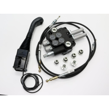 Zestaw do Ładowacz TUR -Rozdzielacz 80L 2-sekcyjny + Joystick z przyciskiem + Elementy złączne + Linki na kulkę 1500mm VOIMA