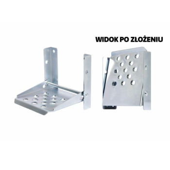 Stopień burty składany ocynkowany przyczepy, przyczepki 160x150mm-119838