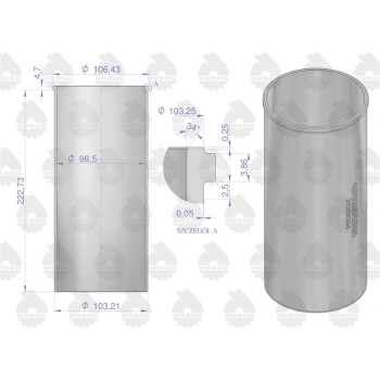 Zestaw naprawczy silnika 31358348, 0437990 MF4 (komplet) ORYGINAŁ URSUS-120025