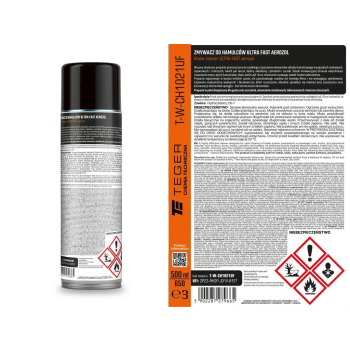 Zmywacz do hamulców ULTRA FAST, 500 ml, Teger-120047