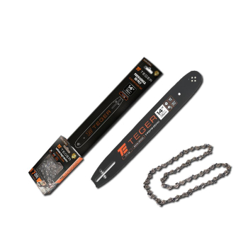 Zestaw tnący, 14" (36 cm) prowadnica + łańcuch, 3/8", 1,3 mm, 52 og., 9z, moc. U, Teger