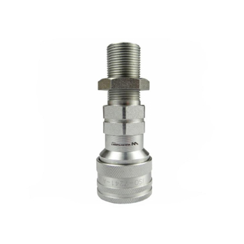 Szybkozłącze hydrauliczne gniazdo long M22x1.5 gwint zewnętrzny EURO (9100822GL) (ISO 7241-A) Waryński (opakowanie 5