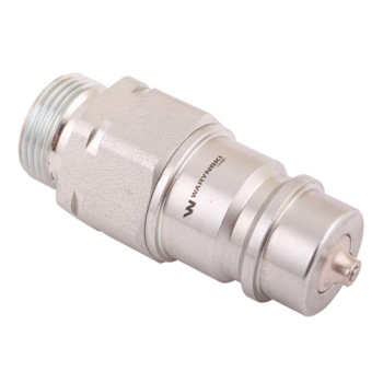 Szybkozłącze hydrauliczne wtyczka z eliminatorem ciśnienia M22x1.5 gwint zew. EURO (9100822W) (ISO 7241-A) Waryński (opakowanie 10szt)