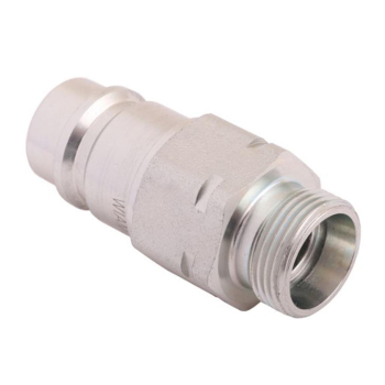 Szybkozłącze hydrauliczne wtyczka z eliminatorem ciśnienia M22x1.5 gwint zew. EURO (9100822W) (ISO 7241-A) Waryński 