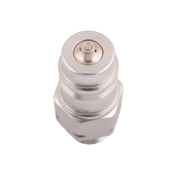Szybkozłącze hydrauliczne wtyczka z eliminatorem ciśnienia M22x1.5 gwint zew. EURO (9100822W) (ISO 7241-A) Waryński 