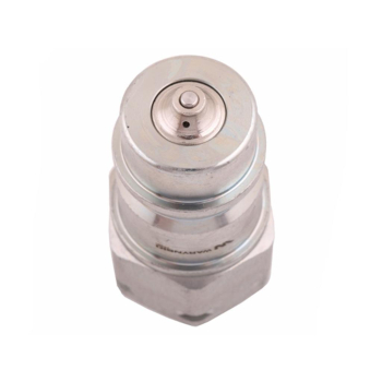 Szybkozłącze hydrauliczne wtyczka z eliminatorem ciśnienia M18x1.5 gwint zew. EURO (9100818W) (ISO 7241-A) Waryński 