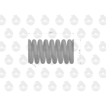 Sprężyna sprzęgła 1 sprzedawane po 10 C-330 ORYGINAŁ URSUS-12366