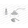 Zawór kulowy hydrauliczny 2-drogowy 2/2 M14x1.5 08L z otworami mocującymi 500 bar Waryński-12474