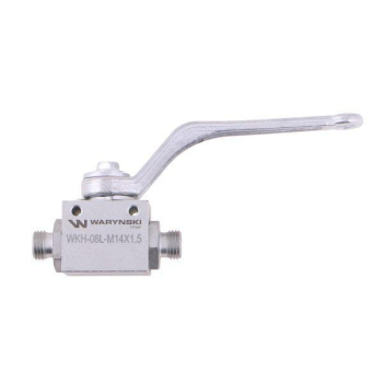 Zawór kulowy hydrauliczny 2-drogowy 2/2 M14x1.5 08L z otworami mocującymi 500 bar Waryński-12472