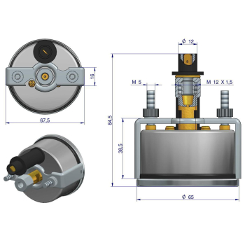 Manometr powietrza MF3-1251