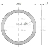 Uszczelka czaszy fi 121mm/110mm Opryskiwacz-1282