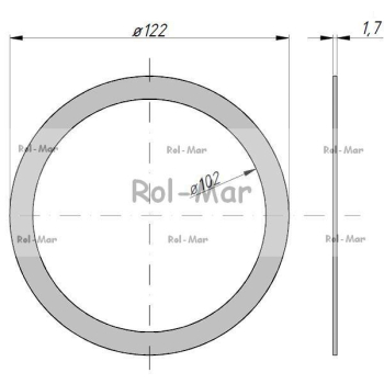 Uszczelka czaszy fi 121mm/110mm Opryskiwacz-1282