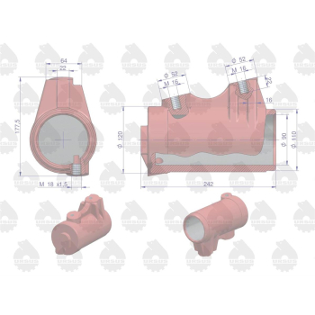 Cylinder podnośnika Zetor ORYGINAŁ URSUS-12928