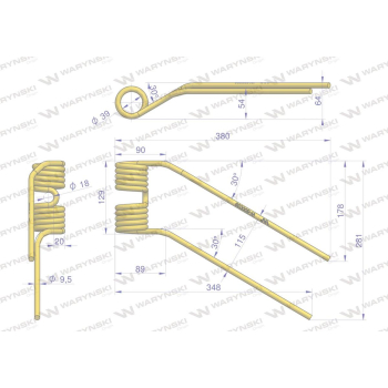 Palec karuzelowy  zastosowanie Niemeyer WARYŃSKI W-600039-12967