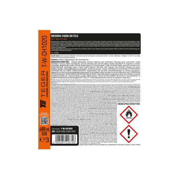 Srebrna farba do felg  400 ml / TEGER-130160