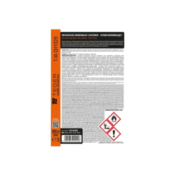 Odtłuszczacz uniwersalny z acetonem - szybko odparowujący, 500ml, Teger-130334