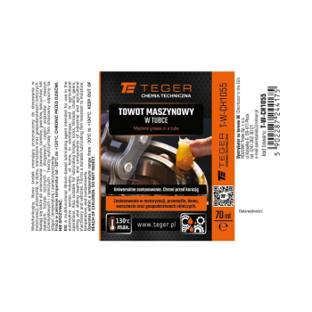 Towot maszynowy w tubce, 70 ml, Teger (Pakowane po 12 szt)-130370