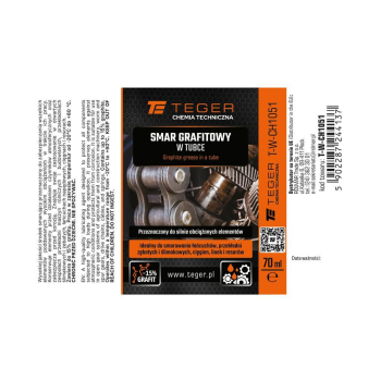 Smar grafitowy w tubce, 70 ml, Teger (Pakowane po 12 szt)-130376