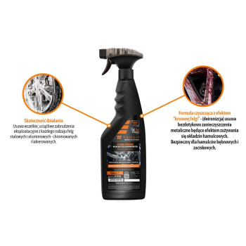 Płyn do mycia felg aluminiowych EXTRA STRONG (krwawa felga), 750ml - atomizer, Teger-130421