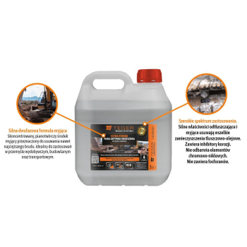 Piana aktywna dwufazowa do ciężkich zabrudzeń - EXTRA STRONG, 2l - koncentrat, Teger-130427