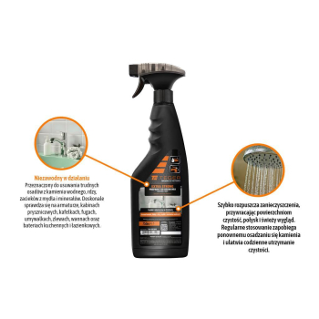 Preparat do usuwania osadów z kamienia i rdzy EXTRA STRONG, 750ml - atomizer, Teger-130469
