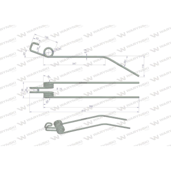 Palec zgrabiarka zastosowanie Deutz Fahr WARYŃSKI W-16504333-13063