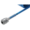 Przewód spiralny kompletny tekalan Poliuretan PU 12X8mm 10bar do kompresora sprężarki L-10mb Niebieski TEGER-131509
