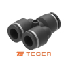 Trójnik wtykowy tekalan  6mm TEGER,