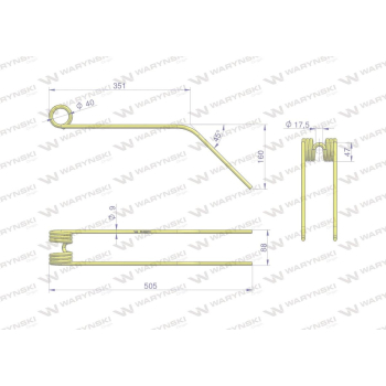 Palec zgrabiarka zastosowanie Niemeyer WARYŃSKI W-600013-13100
