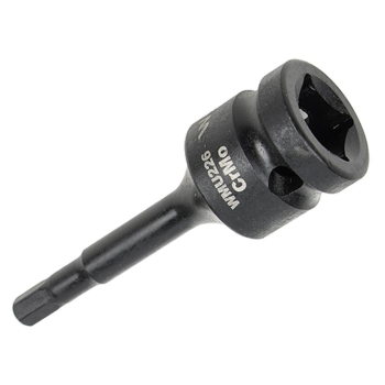 Nasadka udarowa 1/2", imbusowa 6mm hex H6 ze stali CrMo, Waryński