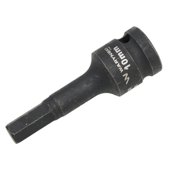 Nasadka udarowa 1/2", imbusowa 10mm hex H10 ze stali CrMo, Waryński