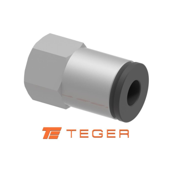 Złączka prosta wtykowa tekalan z gwintem wewnętrznym 4mm x 1/8" TEGER,