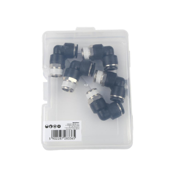 Kolanko wtykowe tekalan  z gwintem zewnętrznym  10mm x 3/8
