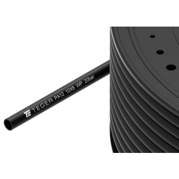 Wąż  tekalan Poliamid PA12 10X8mm 20bar Czarny TEGER,-131636
