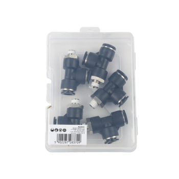 Trójnik wtykowy tekalan  z gwintem zewnętrznym  z boku 10mm x 1/8