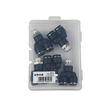 Trójnik wtykowy tekalan  z gwintem zewnętrznym  10mm x 1/4
