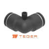 Kolanko wtykowe tekalan  12mm TEGER,-132000